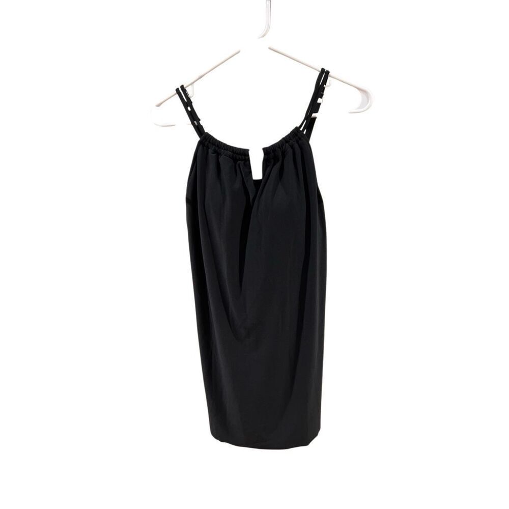 Aqua Green black key hole swim dress bathing suit Sz.M NWT